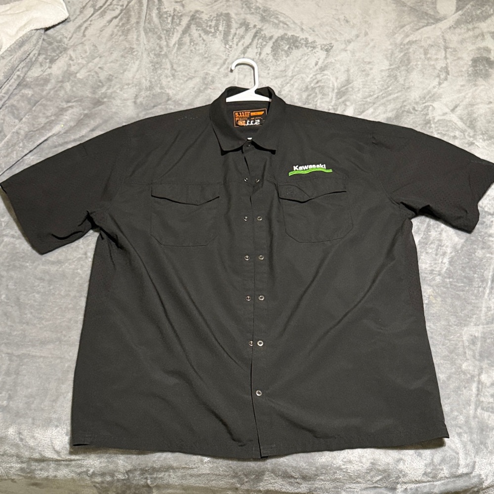 5.11 Tactical Kawasaki Black Short Sleeve Button Down Shirt